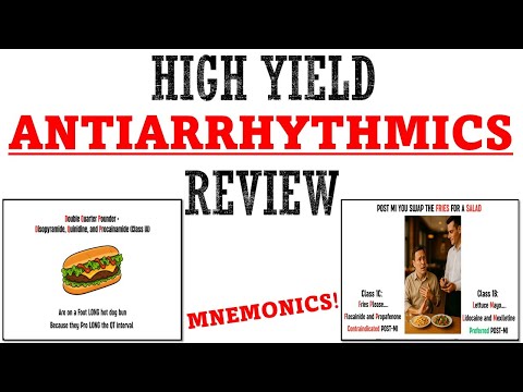 Видео: Обзор антиаритмических препаратов | Мнемоника и проверенные способы запоминания для экзамена!