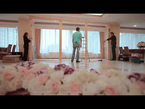 Видео: Оформление свадьбы в ресторане Аэлита г. Пермь.