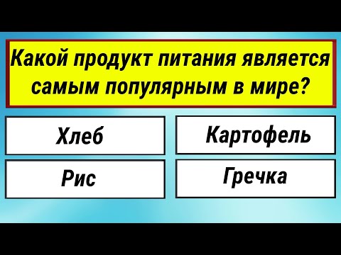 Видео: Разминка для ума и быстроты мышления! Тест на эрудицию!
