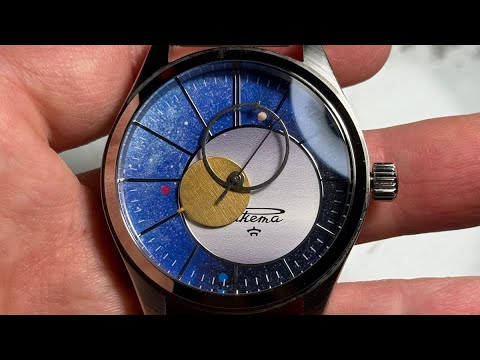 Видео: Дмитрий Бродниковский-часы Ракета-Коперник сапфир+сталь (скелетон)