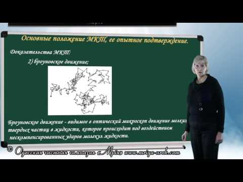 Видео: Основные положения малекулярно-кинетической теории и её опытное подтверждение