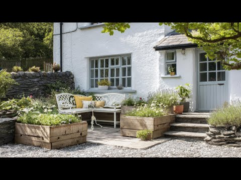 Видео: Идеи сада в деревенском стиле с приподнятыми ящиками для растений, которые мгновенно преобразят н...