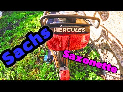 Видео: Велайба с моторм   Saxonette 30cm3 обзор и   опрохват с замером максималки!