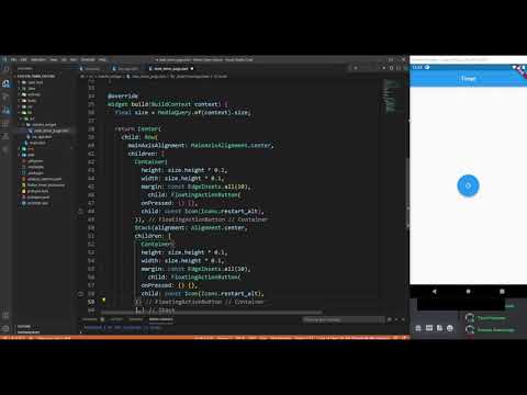 Видео: Flutter (Лекция 2. ч.1) Простой таймер на StatefulWidget