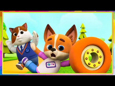 Видео: 😸 КОШЕЧКИ-СОБАЧКИ - 🚌Четыре колеса (2 серия) | Мультики про животных