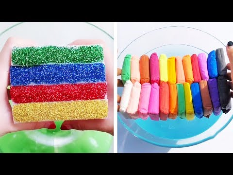 Видео: Самое удовлетворяющее видео слизи ASMR | Релаксирующая странно удовлетворяющая слизь 2019 | 376