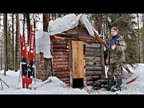 Видео: Строю дверь в лесном убежище