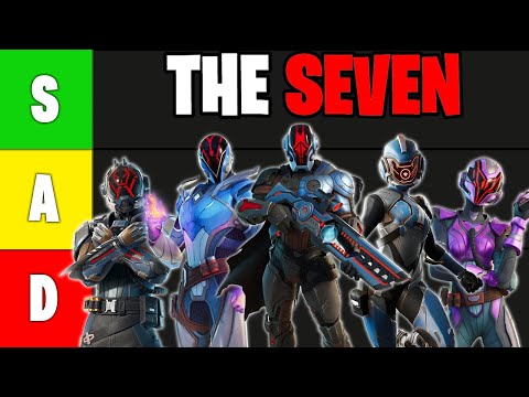 Видео: РЕЙТИНГ СЕМЁРКИ ОБЛИКОВ FORTNITE!