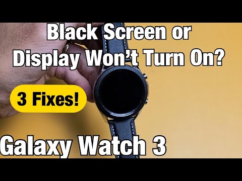 Видео: Galaxy Watch 3: черный экран или экран не включается? 3 способа решения!