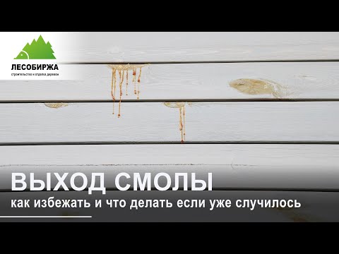Видео: Как избежать появления смолы на фасаде деревянного дома