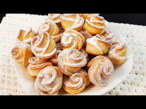 Видео: НЕОБЫКНОВЕННО красивое ТВОРОЖНОЕ печенье "Розочки"🌹. НЕЖНОЕ и ВКУСНОЕ | kitchenice