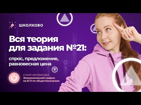 Видео: Задание 21 ЕГЭ обществознание: спрос, предложение, равновесная цена