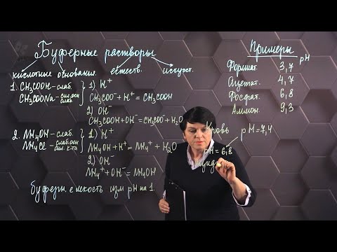 Видео: Буферные растворы. 1 часть. 11 класс.