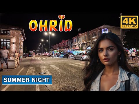 Видео: Ноќна прошетка низ ОХРИД, Македонија (2024) 【4K】 🚶‍♂️ Summer Night WALK TOUR around OHRID, Macedonia