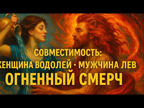 Видео: Совместимость Женщина Водолей - Мужчина Лев Огненный Смерч #совместимость #водолей #лев #любовь #топ