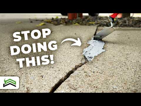 Видео: Ремонт запущенной трещины на подъездной дороге | Лучшее решение!