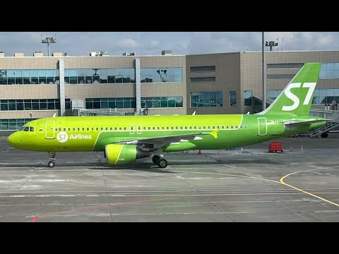 Видео: Перелет Москва-Самара на A-320 S7 airlines