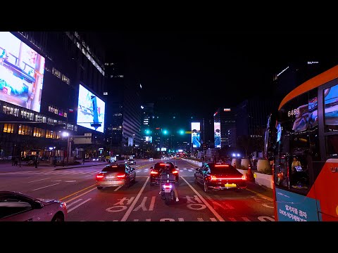 Видео: Ночной драйв по Сеулу – от Хонде до Самчхон-дона и огней Кванхвамуна