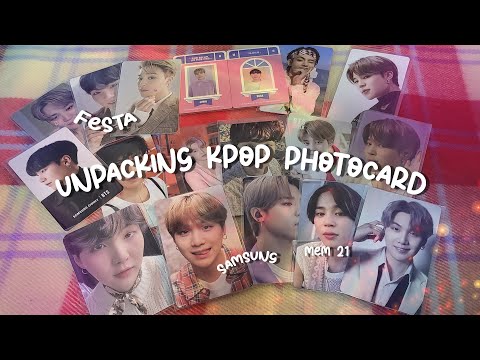 Видео: ˗`ˏ распаковка k-pop карт | bts | unpacking kpop photocardˎˊ˗