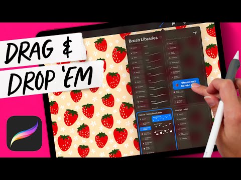 Видео: Как организовать кисти Procreate с помощью библиотек кистей 🖌️