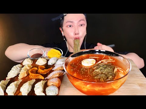 Видео: (ASMR) Острая холодная лапша Мукбанг ❤️‍🔥