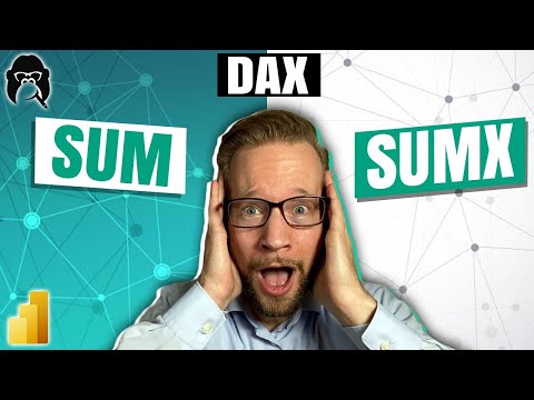 Видео: Когда использовать SUM и SUMX в DAX
