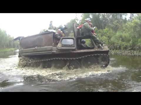 Видео: На танкетке по тайге