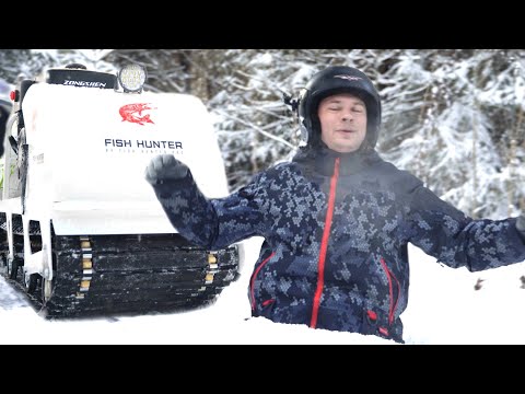 Видео: Бюджетные мотобуксировщик для охоты и рыбалки | Тофалар 500, Фишхантер 15, тестируем в лесу