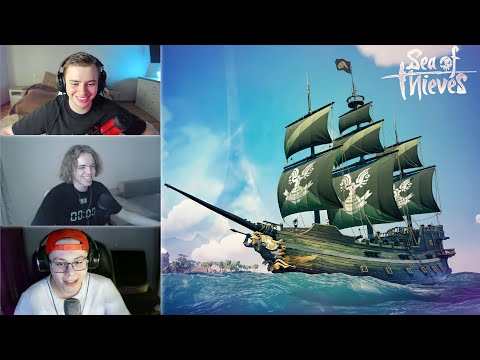 Видео: ФИР, ФЫВФЫВ И СОСИСКА ГРАБЯТ КОРАБЛИ В SEA OF THIEVES