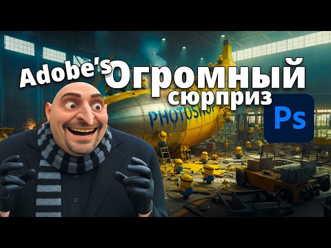 Видео: Photoshop Beta теперь с Nano Banana и FLX Context — встроенный ИИ прямо в Photoshop!