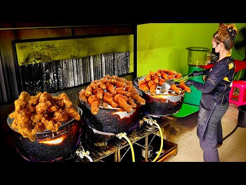 Видео: Распродано 100 кг жареной курицы в день, приготовленной трудолюбивой матерью