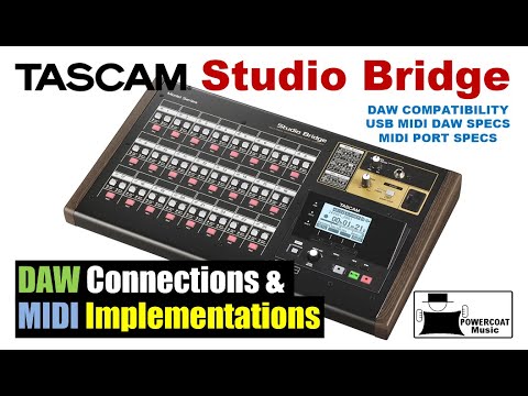 Видео: Tascam Studio Bridge: режим DAW и реализации MIDI