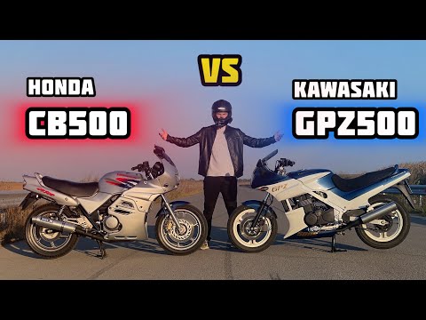 Видео: Гонка HONDA CB500 vs KAWASAKI GPZ500, невеличке закриття мотосезону