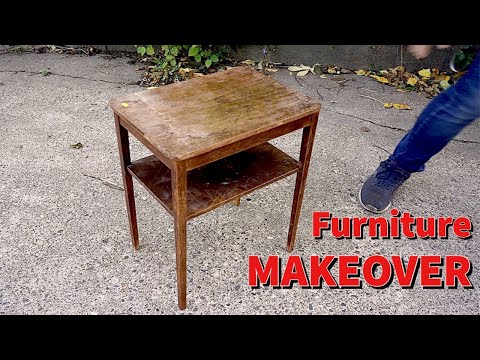 Видео: Спасение из комиссионного магазина №26 | Восстановление и инкрустация стола из комиссионного мага...