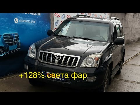 Видео: Toyota LC Prado 120. Установка biled линз в фары.