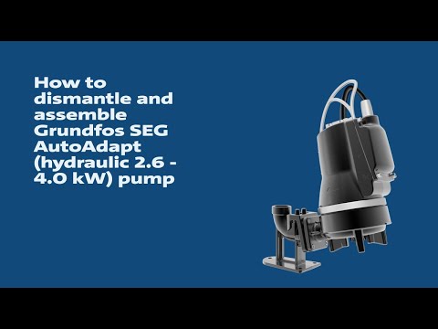 Видео: Как демонтировать и собрать насос Grundfos SEG AutoAdapt (гидравлический, 2,6–4,0 кВт)