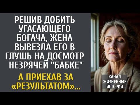 Видео: Решив добить угасающего богача, жена вывезла его на досмотр незрячей бабке… А приехав за результатом