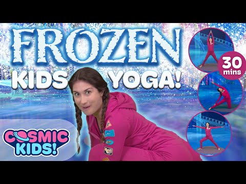 Видео: Замороженные ❄️ | Космическое детское йога-приключение! Замороженные видео для детей