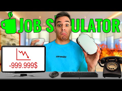 Видео: СТАВАМ ОФИС РАБОТНИК ВЪВ ВИРТУАЛНА РЕАЛНОСТ! (JOB SIMULATOR VR)