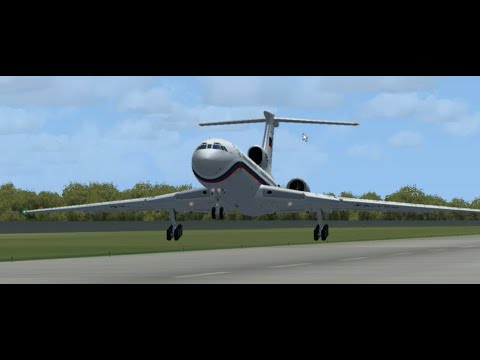 Видео: FSX|ТУ-154В2-запуск