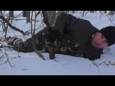 Видео: Упал стволом в снег!!! Разорвет ли ствол?!