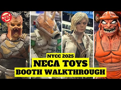 Видео: ТУР ПО СТЕНДАМ ИГРУШЕК NECA TOYS НА ВЫСТАВКЕ NYCC 2025! НОВЫЕ ЧЕРЕПКИ-НИДЕРКИ — ХИЩНИК — УЖАСАЮЩИ...