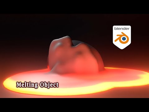 Видео: [Tut] Плавление объекта с использованием сетки объёма — Blender 5.0+