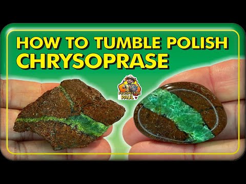 Видео: Как полировать хризопраз в барабане #кристаллы #камнеискательство #драгоценныйкамень #минералы #k...