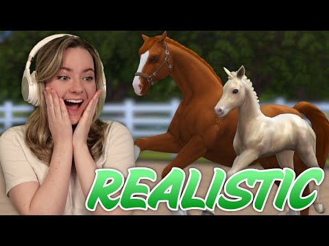 Видео: РАЗВЕДЕНИЕ РЕАЛИСТИЧНЫХ ЧИСТОКРЕСТНЫХ ЛОШАДЕЙ В SIMS 4 — Horse Ranch | Pinehaven AD