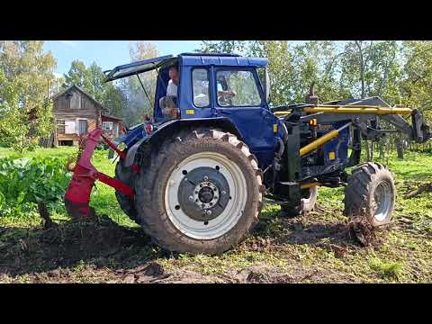 Видео: Самодельный корчеватель на МТЗ