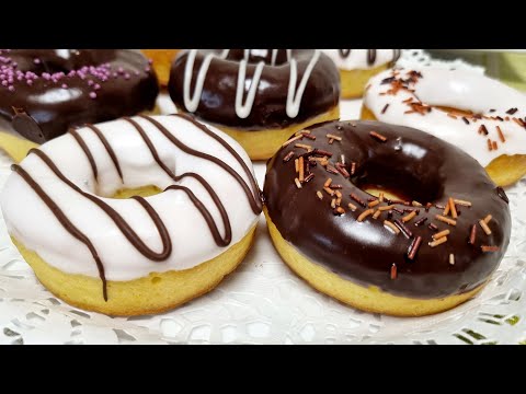 Видео: Пышные пончики в духовке, Донатсы/Lush donuts in the oven.