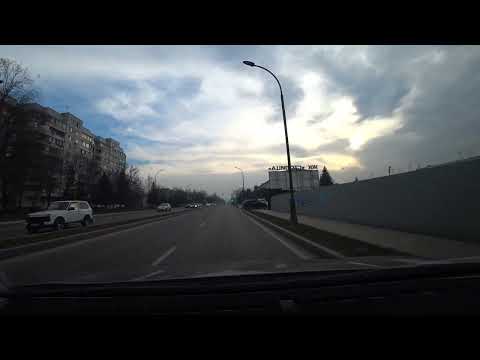 Видео: Весенние улицы Нальчика в реальном времени часть 2, Автопрогулка