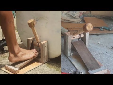 Видео: как сделать педаль барабана из дерева