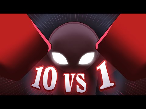 Видео: 10 ИГРОКОВ ПРОТИВ KJ's / The Strongest Battlegrounds